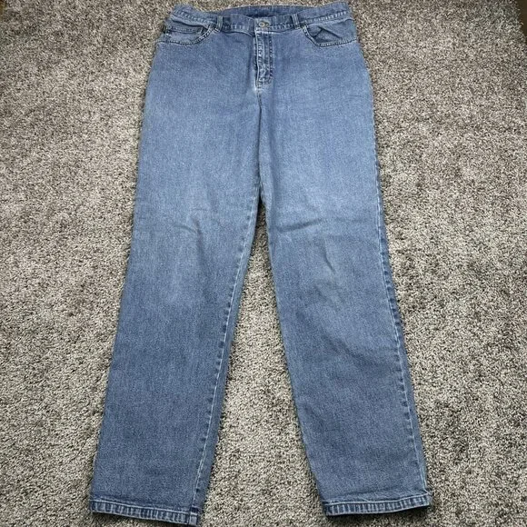 Vintage Lauren Jeans Co Ralph Lauren 14 Stretch Blue Denim Y2K Hong Kong - Picture 1 of 11